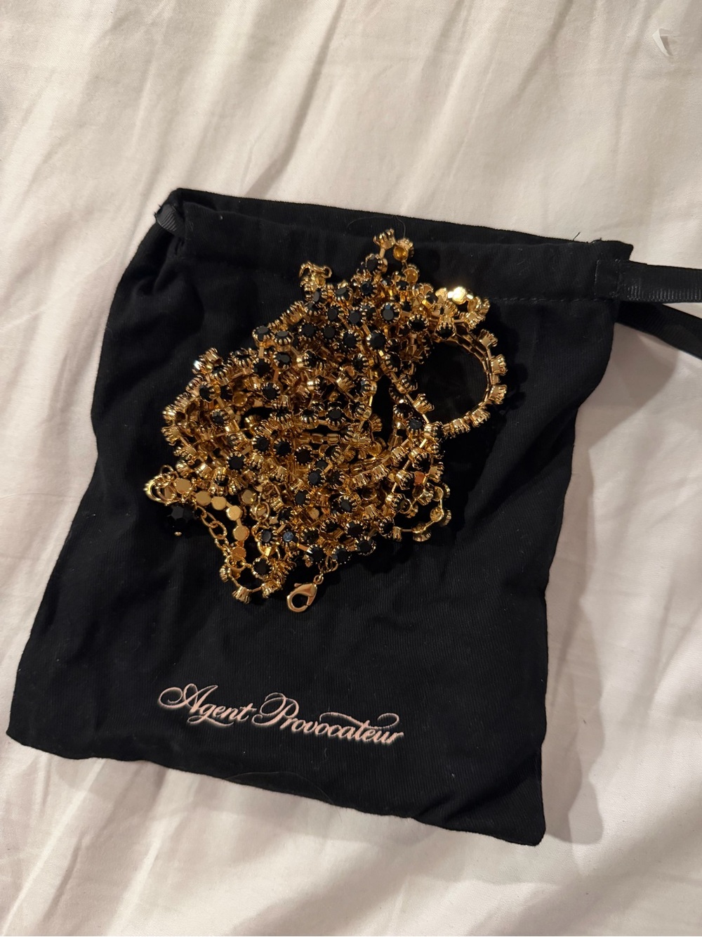 Agent Provocateur Black Crystal Body Chain Harness - Picture 3 of 4